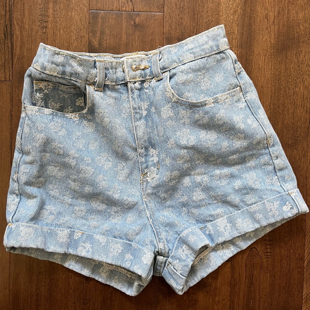 American Apparel Light Blue Jean Shorts